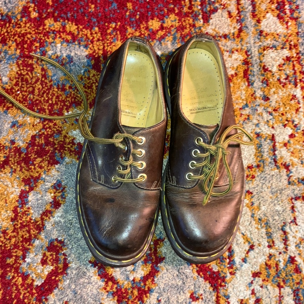 vintage dr martens brown oxfords
